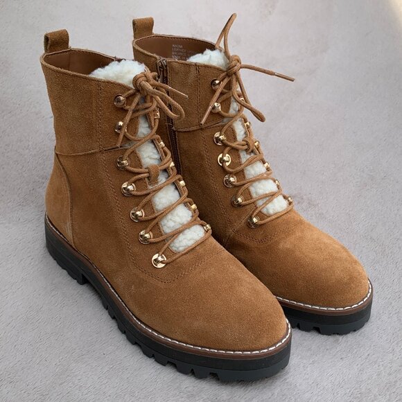 Crown & Ivy Naomi Genuine Suede Boots Sz 7.5 NWT - Picture 4 of 16